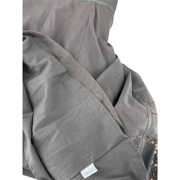 Ann Taylor Loft strapless dress 2 brown metallic beaded NWT - Picture 10 of 12